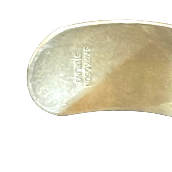 Stunning vintage S Kirk & Son Etched sterling silver 925 Bangle - Picture 6 of 7